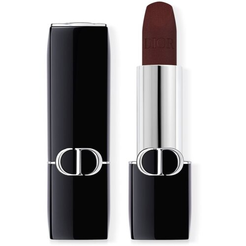 Dior Rouge Balm vlažilni balzam za ustnice polnilni odtenek 001 midnight 3,2 g Slike