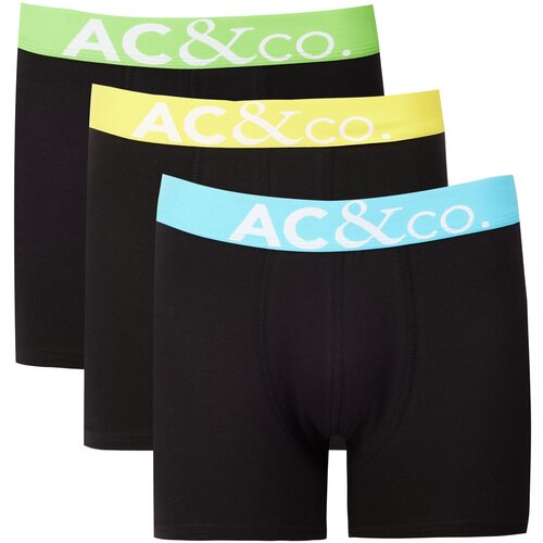 AC&Co / Altınyıldız Classics men's black cotton flexible 3-Pack boxer Slike