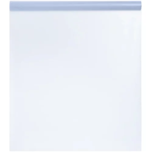 vidaXL Folija za okna statična matirana prozorna siva 90x2000 cm PVC
