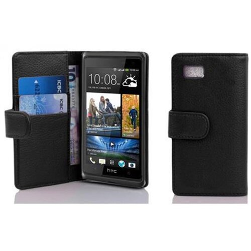 Cadorabo Ohišje, združljivo z HTC Desire 600 v oksid črna - Zaščitni ovitek iz teksturiranega umetnega usnja in žep za kartice, (20551147) Cene