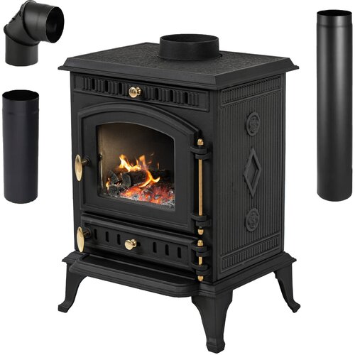 THUNDER Kamin peč &ndash; litoželezna peč s kompletom cevi, ECODESIGN, A energijski razred &reg; MITRA 7 kW, (5000098556) Cene