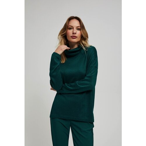 Moodo Blouse with a loose turtleneck Cene