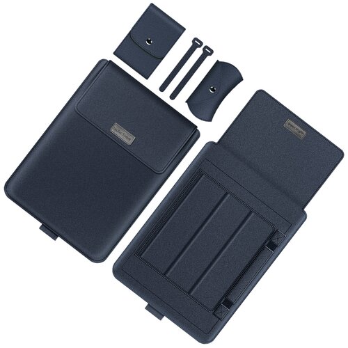 INF torbica za prenosnik, zaščitna torbica iz pu usnja navyblue 13-14 palcev, (21751801) Cene
