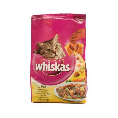 Whiskas adult piletina hrana za mačke 300g Slike