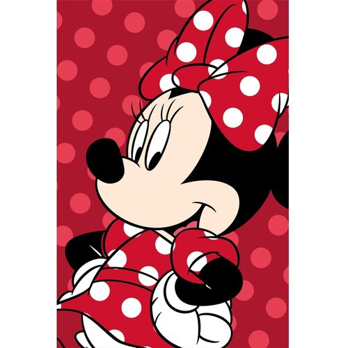 Jerry Fabrics Crvena deka za bebe od mikropli&amp;scaron;a 100x150 cm Minnie &amp;ndash; Slike