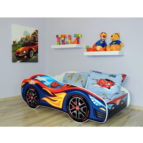 Made in Poland dečiji krevet racing car – red blue 140x70cm Cene