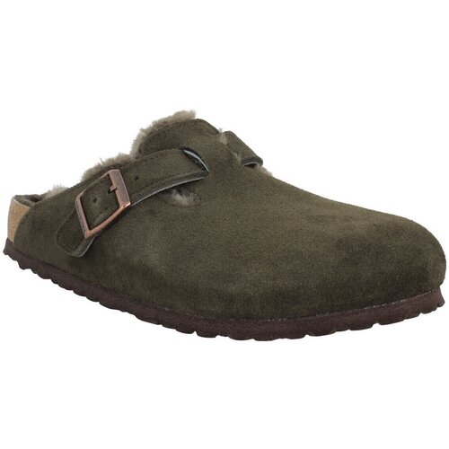 Birkenstock Sandali &amp;amp; Odprti čevlji Boston Shearling Suede Homme Mocca Kostanjeva Slike