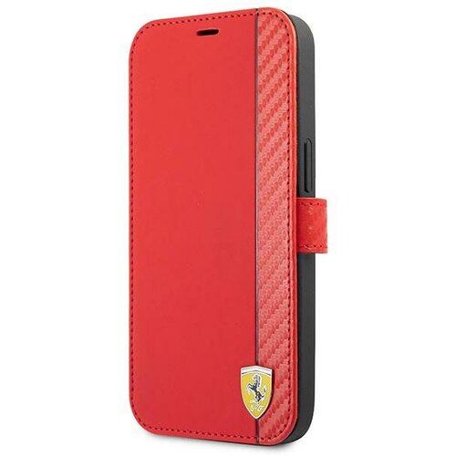 Ferrari FESAXFLBKP13SRE IPHONE 13 MINI 5,4 CZERWONY/RED BOOK ON TRACK CARBON STRIPE, (21899144) Cene