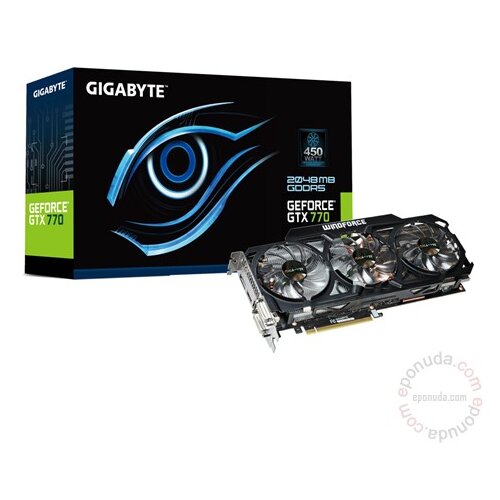 Gigabyte NVIDIA GeForce GTX 770 2GB DDR5 256bit GV-N770WF3-2GD grafička kartica Slike