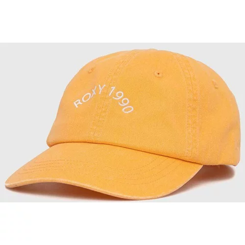 Roxy Bombažna bejzbolska kapa oranžna barva