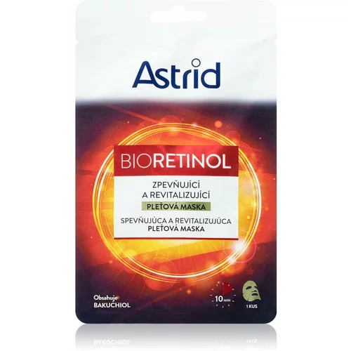 Astrid bioretinol tissue mask maska za obraz za vse tipe kože 1 ks za ženske