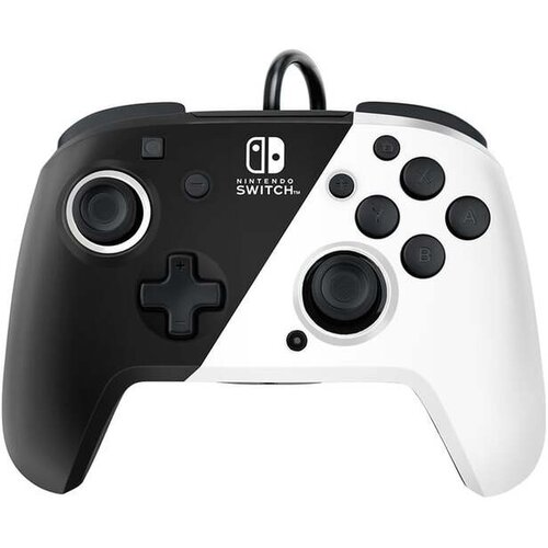 Pdp kontroler nintendo switch faceoff deluxe + audio black and white Cene