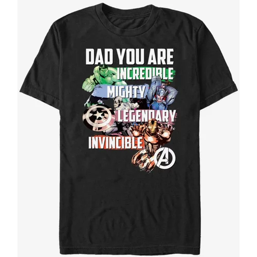 ZOOT.Fan Marvel Avenger Dad Majica Črna