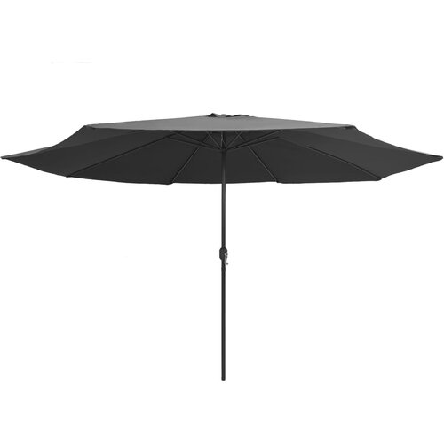  Vrtni suncobran s metalnim stupom 390 cm antracit Slike