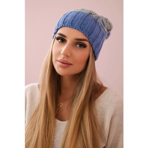 Kesi Cap with fleece Paryż K213 blue + kiwi Cijene