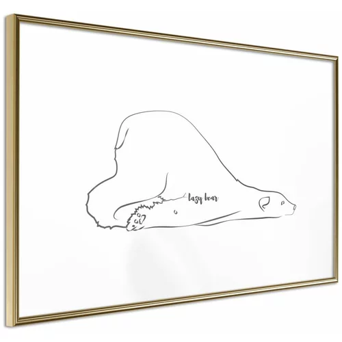  Poster - Resting Polar Bear 90x60