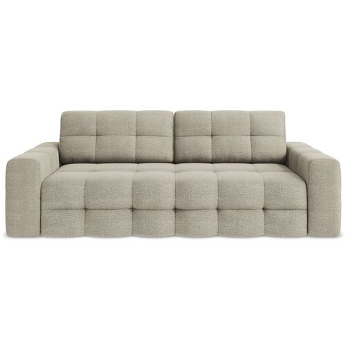 Makamii Smeđe-siva sklopiva sofa od bouclé tkanine 255 cm Milu – Cijene