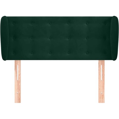  Uzglavlje s u&amp;scaron;ima tamnozeleno 83x23x78/88 cm bar&amp;scaron;unasto Slike