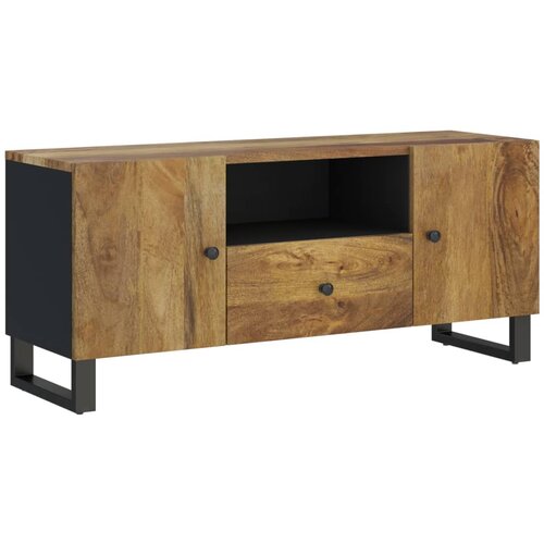 Maison Chic TV omarica - TV stojalo - Televizijska omarica 105x33,5x46 cm trden mangov les in inženirski les, (21700810) Slike