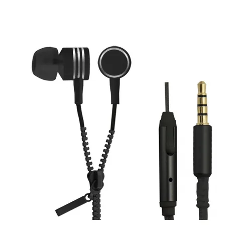 Esperanza Slušalice sa mikrofonom ESPERANZA ZIPPER In-Ear, black, EH161K