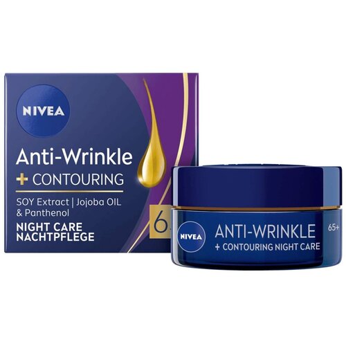 Nivea noćna krema protiv bora za pobolj&scaron;anje kontura lica 65+ 50ml Cene
