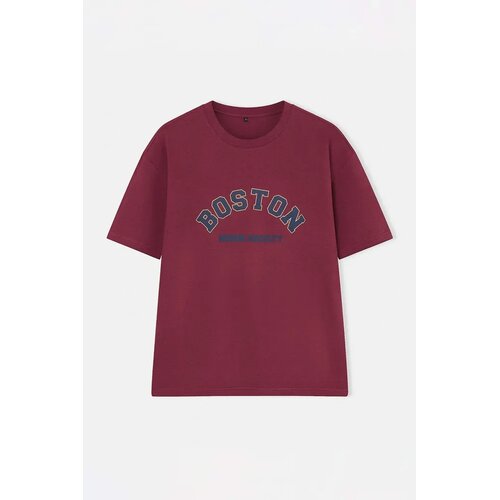 Trendyol Muška majica Tmnss21Ts1217, Bordo Cene