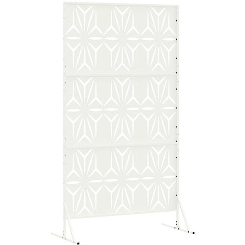  Zaslon za privatnost 100 x 50 x 180 cm Čelik Bijela Slike