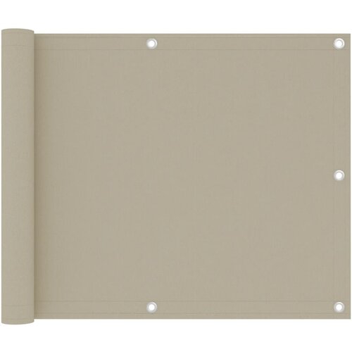 vidaXL Balkonsko platno bež 75x300 cm oksford blago Cene