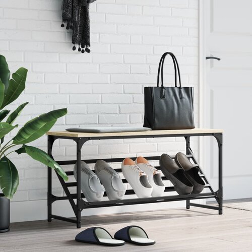  Stalak za cipele boja hrasta 90 x 30 x 45 cm konstruirano drvo Cijene