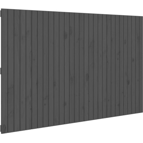  Zidno uzglavlje sivo 185x3x110 cm od masivne borovine Slike