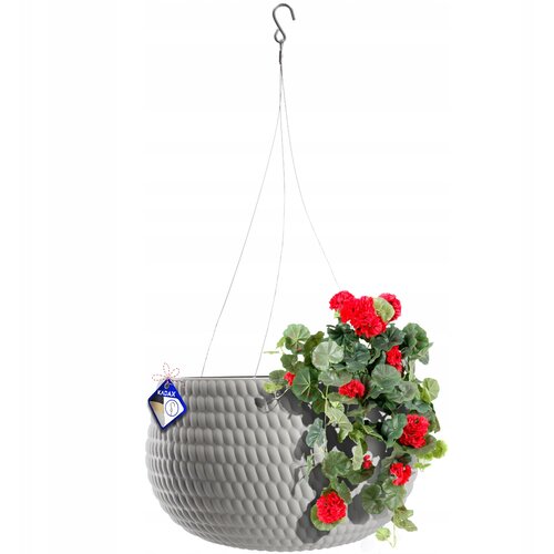 KADAX cvetlični lonec z vstavkom, obe&scaron;en okrogel, za balkon, teraso, siv, 29,5 cm, (5000353350) Cene