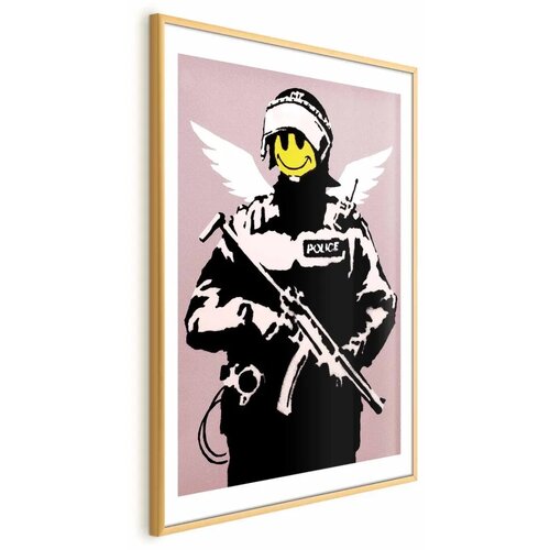  Plakat - Policeman 40x60 Zlatni okvir s margom Cene