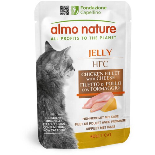 Almo Nature HFC Jelly - piščančji file in sir 55 g Cene