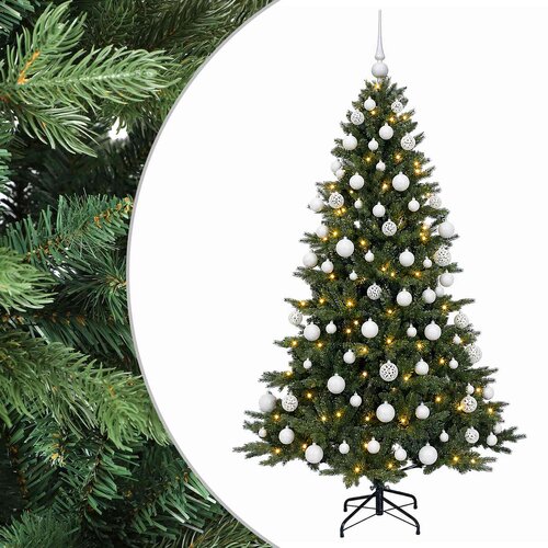  Umjetno božićno drvce s kuglicom 210 cm 300 LED lampica Slike