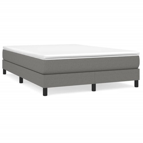 Maison Chic Box spring postelja - Vzmetna postelja z vzmetnico temno siva 160x200 cm blago SL1852, (21909180) Cene