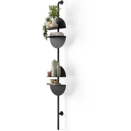 Umbra Črn kovinski sistem modularnih polic 27x203,5 cm Solis – Cene