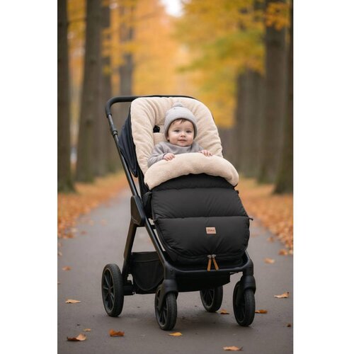 Fillikid Footmuff Kinley zimska vreća za kolica, Teddy black Slike