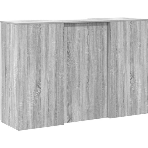  Sprejemna miza siva sonoma 155x50x103,5 cm inženirski les Slike