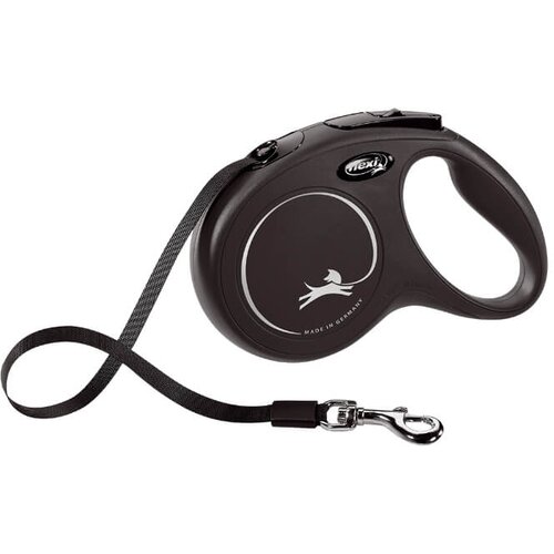 Flexi povodec classic m, trak - 5 m (različne barve) črna Slike