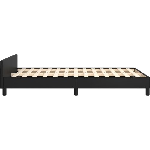  Okvir za krevet s uzglavljem crni 120 x 200 cm od umjetne kože Slike