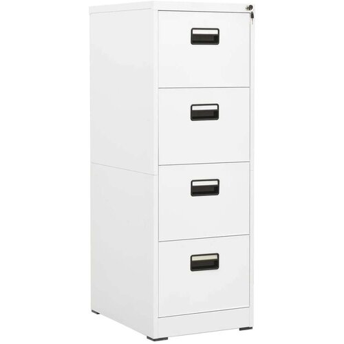 vidaXL Ormarić za spise bijeli 46 x 62 x 133 cm čelični Cijene