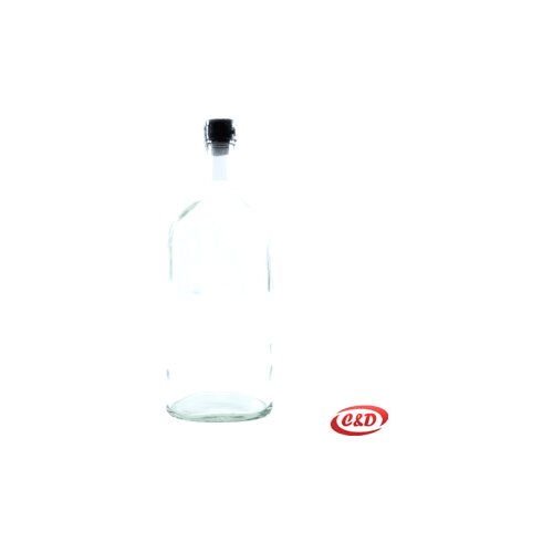 Staklena boca Ploska 500ml + čep Slike