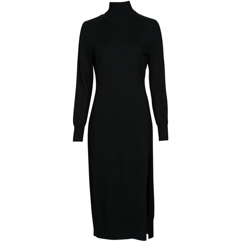 Michael Kors TURTLE NK SLIT MIDI DRS Crna Slike
