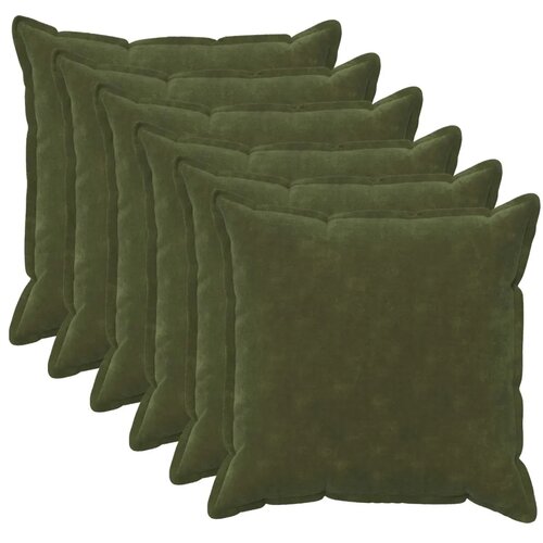  Presvlaka za jastuk 6 kom. HOUTEN Zelena 60 x 60 cm - Dizajn s paspulom 60 x 60 cm 6 Cene