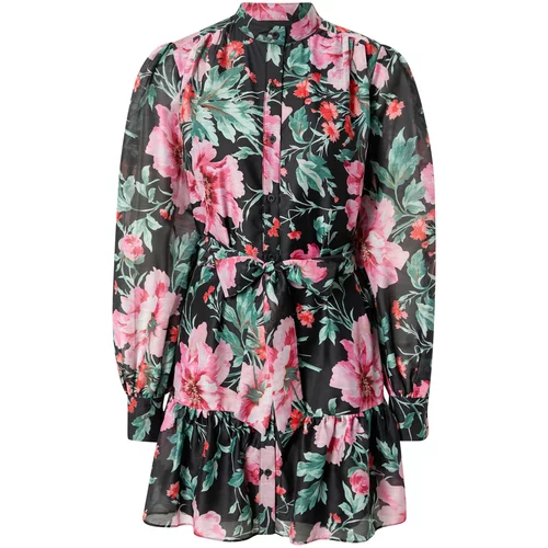 Oasis Košulja haljina žad / pastelno zelena / roza / roza / crna