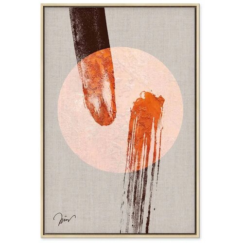  Slika - Two Comets (1 Part) Vertical 40x60 U prirodnom drvenom okviru Cene
