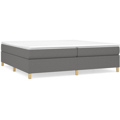 Maison Chic Box spring postelja - Vzmetna postelja z vzmetnico temno siva 200x200 cm blago SL19051, (21893556) Cene