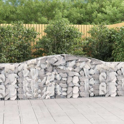  Obokane gabion košare 9 kosov 400x30x80/100 cm cinkano železo Cene