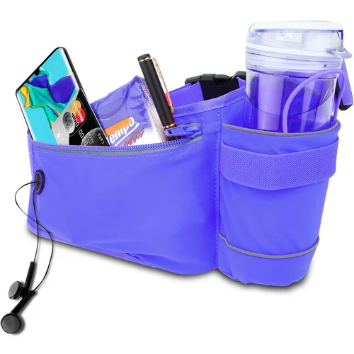 Cadorabo Mobilni telefon Fanny Pack v mahonija modra - Nastavljiva dolžina torbice za mobilni telefon z zadrgo, (20548996)