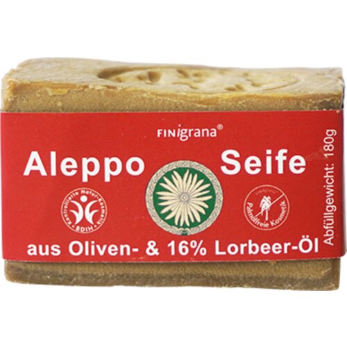 FINigrana&amp;reg; Bio &amp;amp; Naturkosmetik Aleppo milo s 16 % lovorjevega olja - 180 g Slike